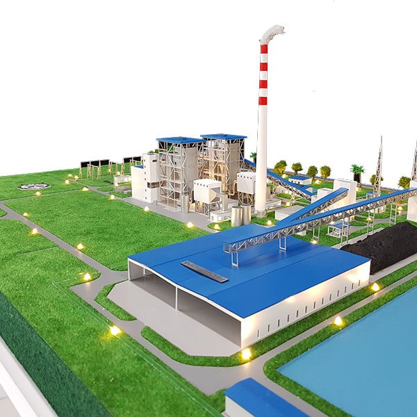 3D Model Power Plant Construction Developer - Wood Corporate Gift | Wooden  Premium Gift